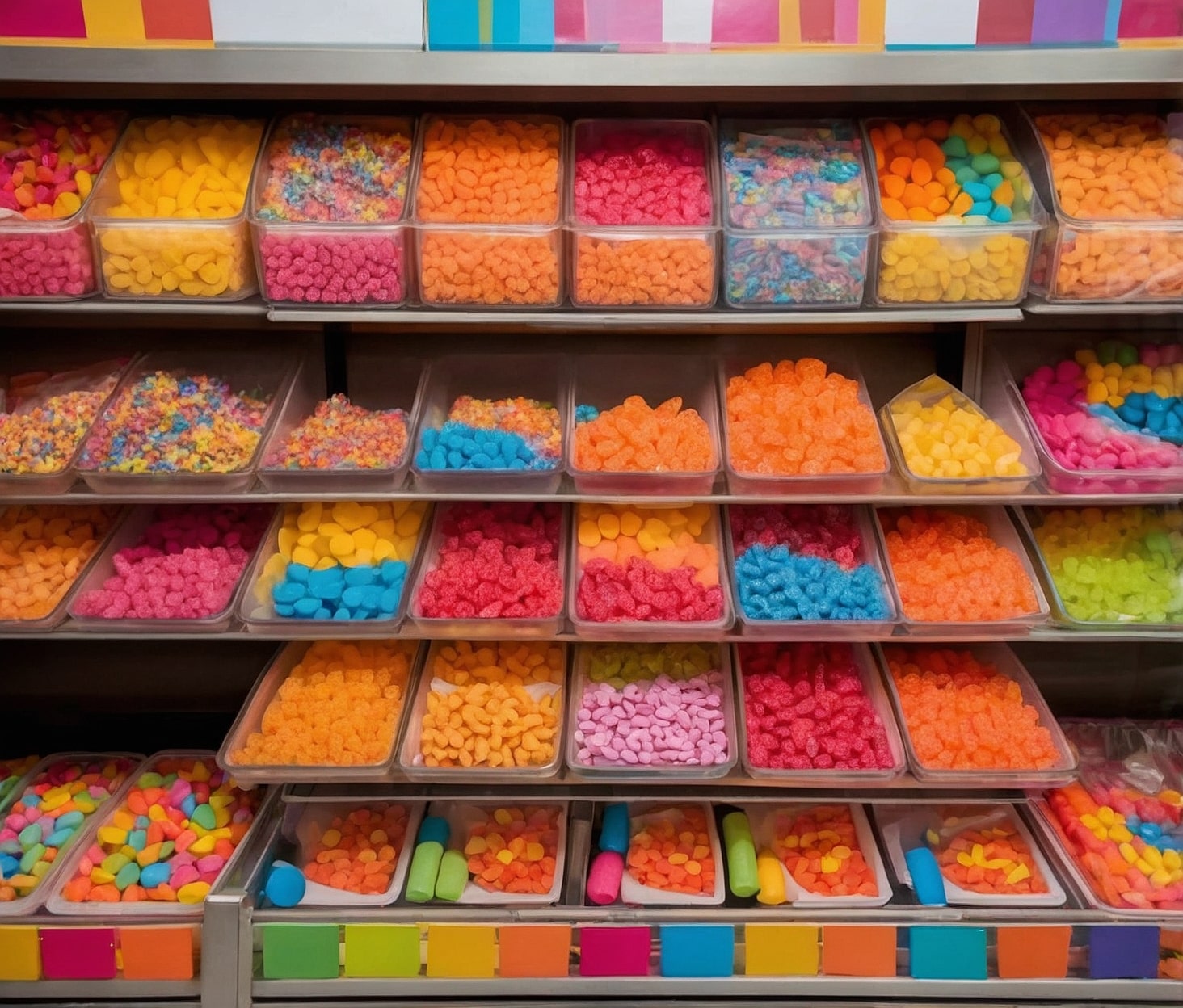 Dulces a granel apetitosos